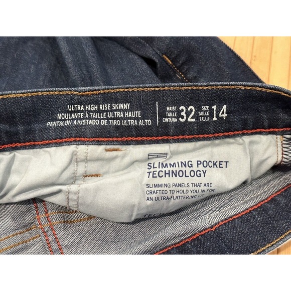 Tommy Hilfiger Jeans Women 14 32/27.5 Ultra High Rise Skinny Button Fly Stretch - Picture 8 of 8